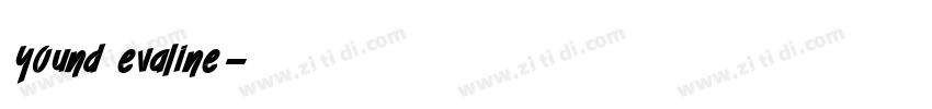 yound evaline字体转换
